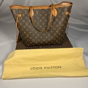 Louis Vuitton Neverfull MM Monogram Rose Ballerine